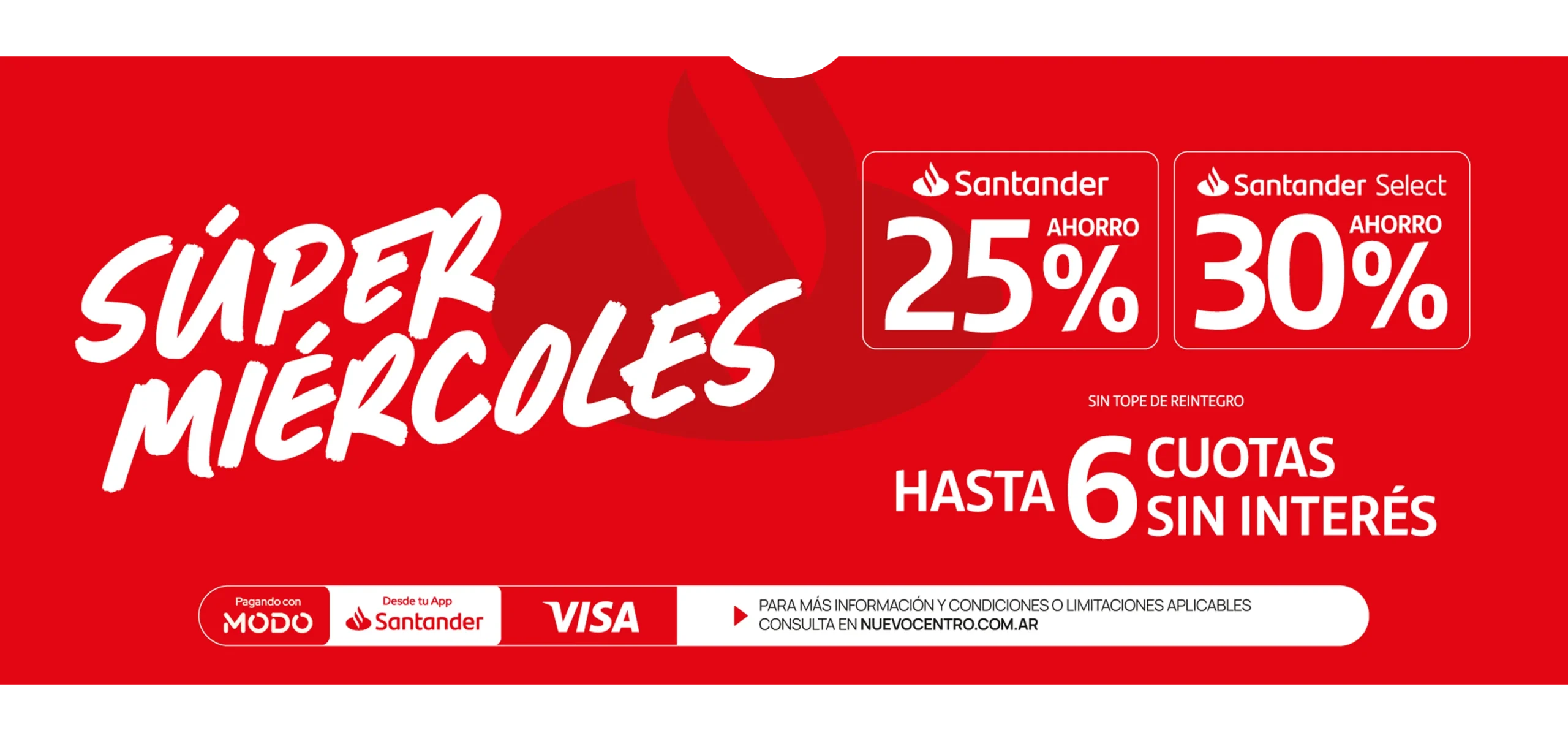 Promo Santander Súper Miércoles